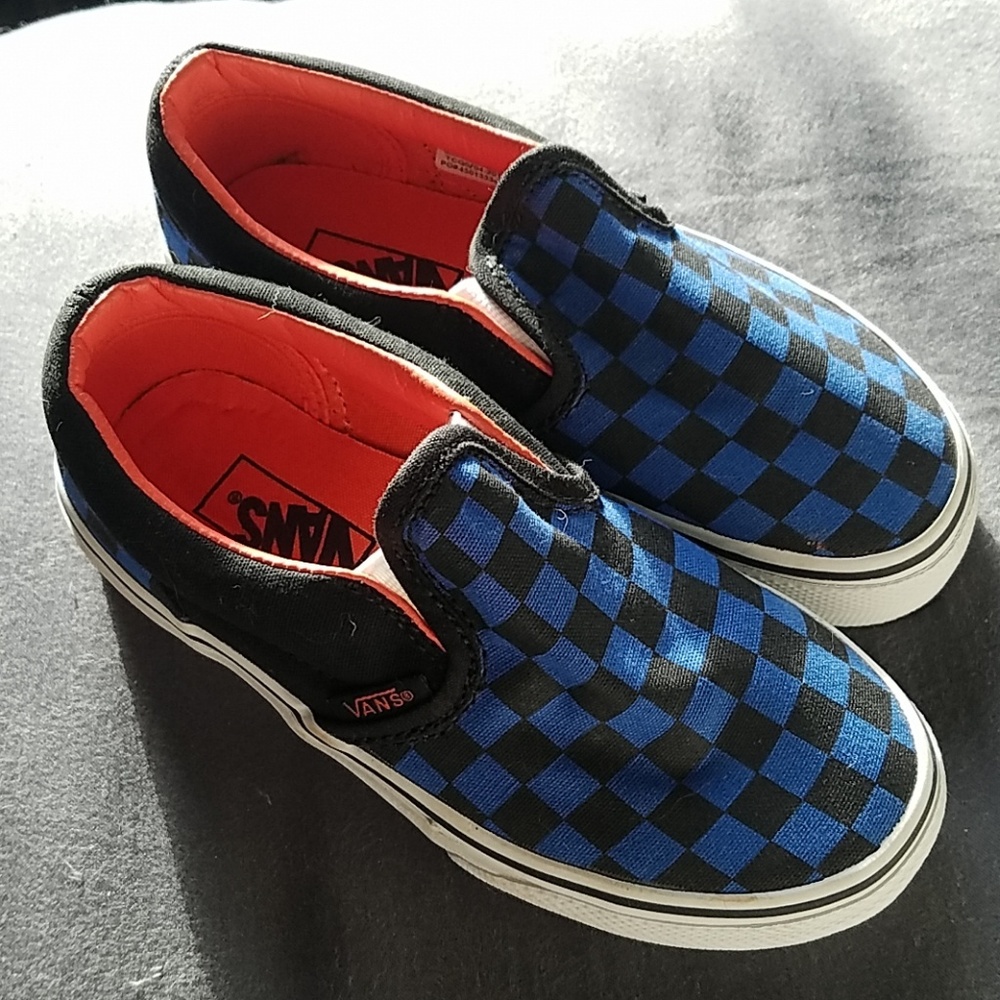 Kids Vans Checkered Slip On Shoes